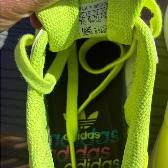 Adidas Bright Lime Green Sneakers - Picture 6 of 7